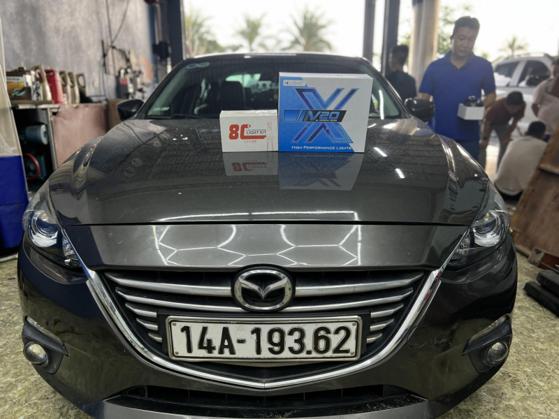 Độ đèn nâng cấp ánh sáng  MAZDA 